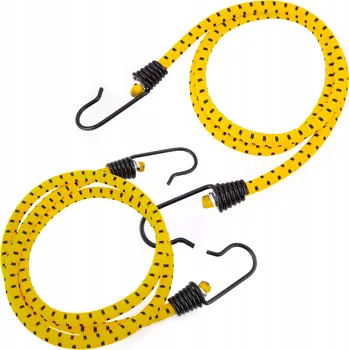 autokoberec Sada gumových popruhů s háčky - průměr 8mm / 100cm - 2ks