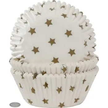 House of Marie Papírové košíčky na muffiny a cupcakes hvězdy - 50 ks