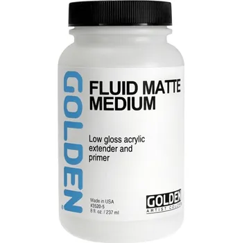 Speciální výtvarná barva Golden Fluid Matte Medium - matné, 237 ml