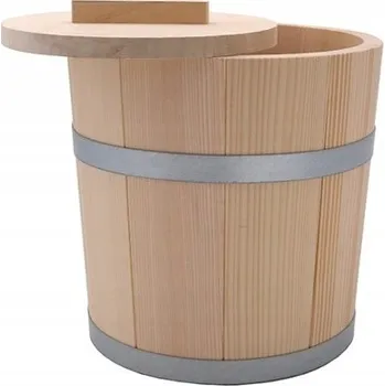 Sud na zelí a okurky 5 l dřevěný s víkem