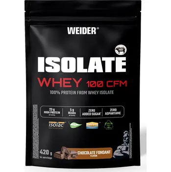 Protein Weider Isolate Whey 100 CFM 100%, syrovátkový isolát, 420 g Příchuť: Banana