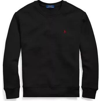 Chlapecká mikina Dětská mikina Polo Ralph Lauren černá barva, hladká, 323772102004 99X, vel. 136-138