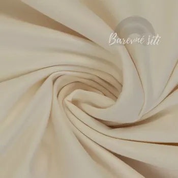 Bavlněný úplet Krémová 010 *NEW* (E) (Kvalitní úplet z Německa)