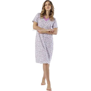 Dámská noční košile LEVEZA (M-Max) Dámská noční košile Magdalena1542 Barva: 1-biela, Velikost: M