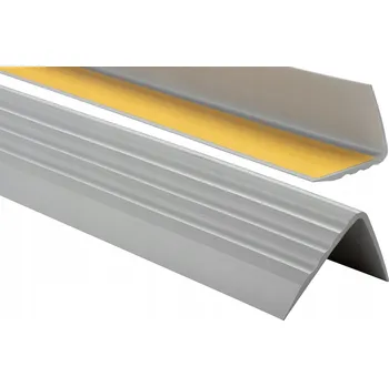 Podlahová lišta SCHODOVÁ LIŠTA PVC 50x40 100cm ŠEDÁ Protiskluzová