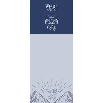 Set školních potřeb Notes z Magnesem - Wiara przenosi góry