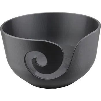 Organizér galanterie Pro Háčkování Miska na klubíčko VLNKA, L stříbrná