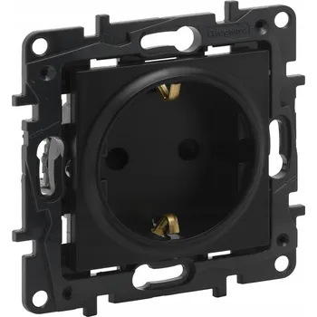 Elektrická zásuvka Černá nástěnná Elektrická Zásuvka Legrand