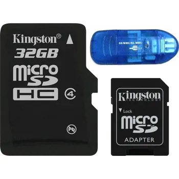 Paměťová karta KINGSTON MICRO SD KARTA 32GB třída 10 UHS + ČTEČKA MICRO