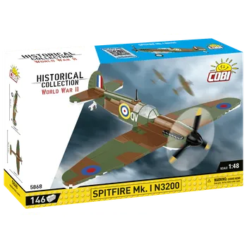 Stavebnice COBI Britský stíhací letoun Spitfire MK. I N3200 COBI 5868 - World War II 1:48