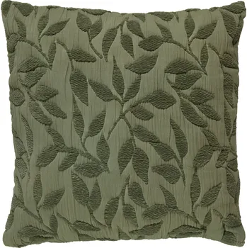 Polštář Atmosphera Dekorační polštář LETHO, zelené lístky, 50 x 50 cm