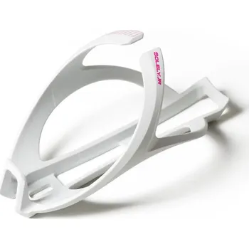 Košík na láhev Košík na láhev Solely.JR bílý, růžové logo