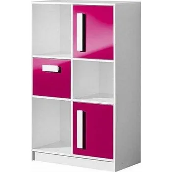 Komoda DAVID růžový komoda 7