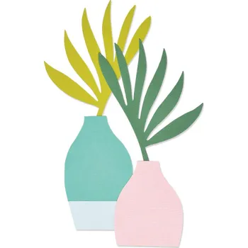 Řezačka papíru Sizzix Váza a list - vyřezávací šablona Bigz L