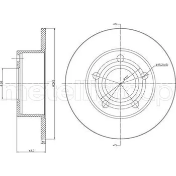 Brzdový kotouč Brzdový kotouč METELLI 23-0395C
