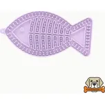 Lízací podložka rybička s přísavkami - fialová KRMIMMASEM.CZ TEKM16