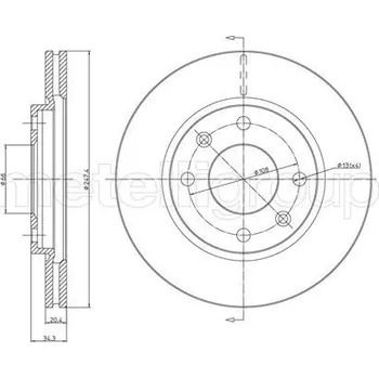 Brzdový kotouč Brzdový kotouč METELLI 23-0238