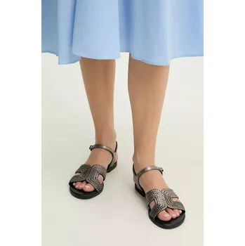 Dámské sandále Kožené sandály Answear.LAB dámské, stříbrná barva RSP10956 SLV, EUR 39