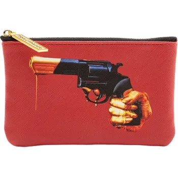 Kosmetická taška Taštička TOILETPAPER REVOLVER Seletti 15,5 x 9,5 cm červená