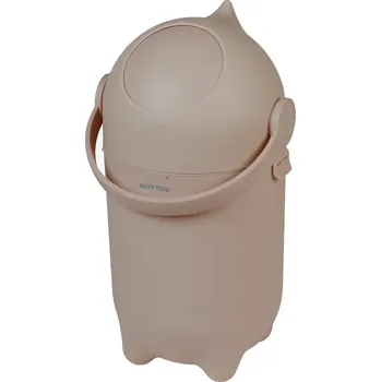 Koš na pleny NATTOU Koš na pleny Dropy Taupe 27 cm, 20l