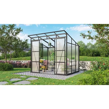Skleník Zahradní skleník VITAVIA PLAYA 5900, polykarbonát 6 mm, černý Varianta: skleník VITAVIA PLAYA 5900 PC 6 mm černý LG4125