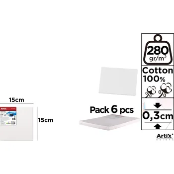 Malířské plátno Malířské plátno 0,3 cm 15 x 15 cm