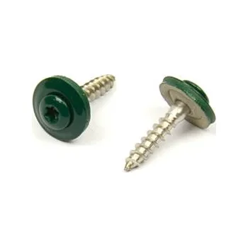 Spojovací materiál Klempířský šroub + EPDM, Mechově zelená RAL 6005 4,5 x 25 A2 / balení 200 ks