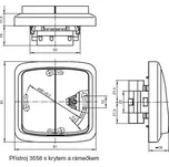 Vypínač řazení 1S, 1So (se svorkou N), kolébkový šroubový ABB 3558-A21342
