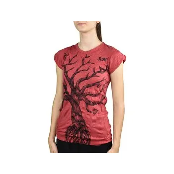 Tričko krátký rukáv SURE, Strom peace, červená M