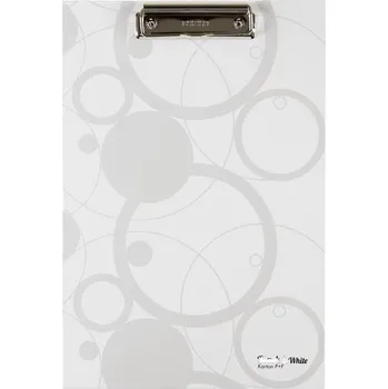 Karton PP Psací podložka s klipem Black&White A4, bílá 160.987