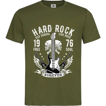 Pánské oblečení Tričko Hard Rock | Old School 1976 Druh: Dětské, Barva: Khaki, Velikost: XL