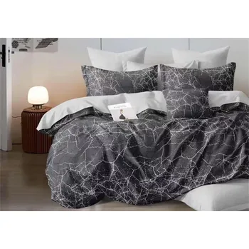 Povlečení Bavlissimo 7-dílné povlečení na dvoulůžko 140x200 cm černý mramor