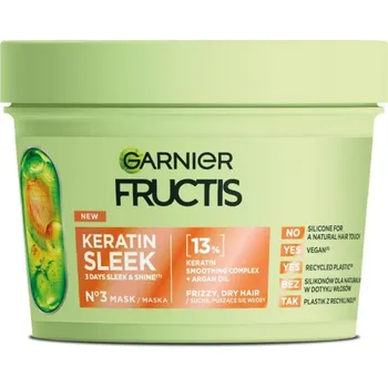 Garnier Fructis Keratin Sleek maska pro suché a krepaté vlasy 370ml