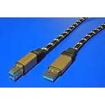ROLINE GOLD USB 3.0 kabel 3m, propojovací, USB 3.0, 3m, USB3.0 A (M), ->USB3.0 B (M), stíněn