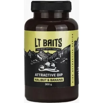 Návnadové aroma LT Baits Dip Halibut & Banana 300g