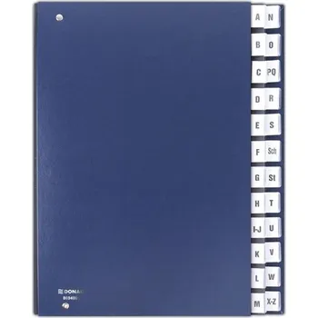 Karton PP Třídicí kniha Donau - A4, A-Z, modrá navy 147.111