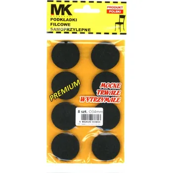 Podložka pod nábytek Plstěné podložky MK na nábytek, průměr 34 mm, 8 ks