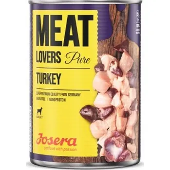 Krmivo pro psa Josera Dog Konzerva Meat Lovers Pure Turkey 400g