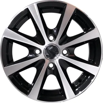 Příslušenství pro přívěs PKTECHNIK Hliníkové kolo 5Jx13 H2 ET30, 4x100, Black Diamond