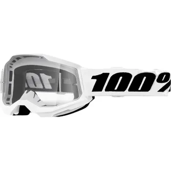 Auto-moto Dětské brýle - 100% Strata 2 Junior - White (čiré sklo)