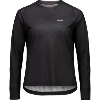 cyklistický dres Dres dámský s dlouhým rukávem POC W's Motion Air L/S Jersey Uranium Black - L