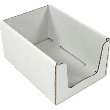 Úložný box Archivační a skladovací box - 227x153x114 mm Bílá 10 ks