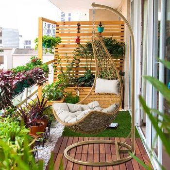 Křeslo Závěsné křeslo Red, Barva: korpus: přírodní / polštáře: krémová MIRJAN 5903211375064