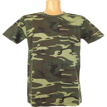 Chlapecké tričko Dětské maskáčové triko woodland (Bavlněné tričko pro děti)