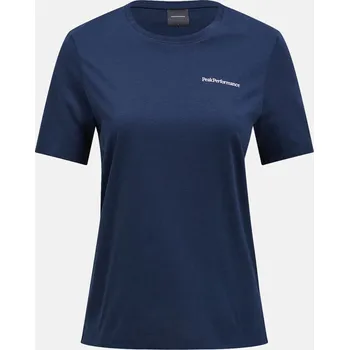 Dámské tričko TRIČKO PEAK PERFORMANCE W EXPLORE LOGO TEE BLUE SHADOW