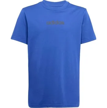 Chlapecké tričko Dětské tričko adidas LINEAR 164 Modrá, Tmavě šedá