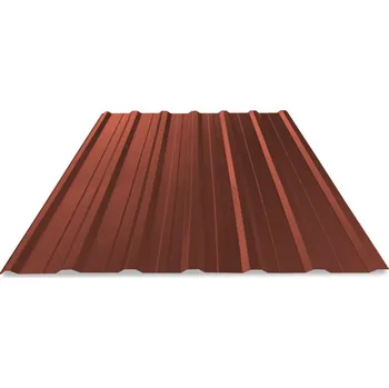 Střešní krytina STATO Trapézový plech T18 Al Stucco - červená - 0,6x1170x2000mm