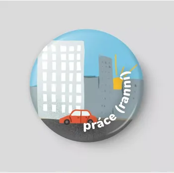 Magnetická kreslící tabulka Práce (ranní) - plánovací magnetka