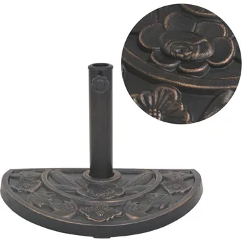 Stojan na slunečník vidaXL Stojan na slunečník, pryskyřice, polokulatý, bronzový 9 kg