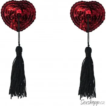 Ozdoba na bradavku Samolepky na bradavky Burlesque Gipsy Red